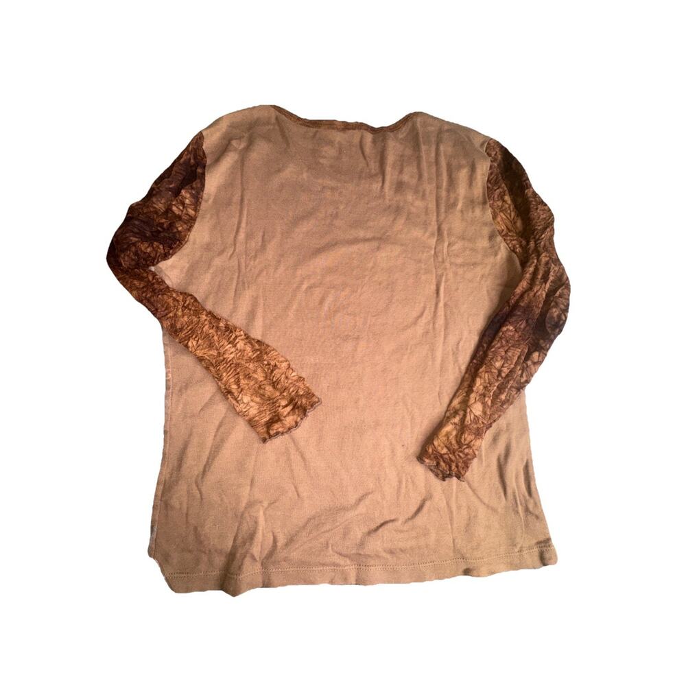 Vintage Y2K Long Sleeve Runches Material Sleeve Women Size Large (D30) - Picture 4 of 4